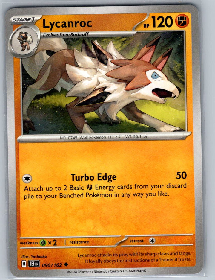 Lycanroc Uncommon SV05: Temporal Forces 090/162 NM