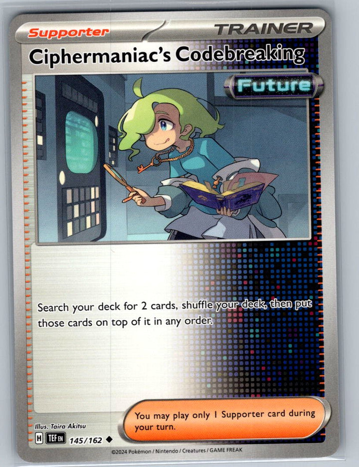 Ciphermaniac's Code - Reverse Holo Uncommon SV05: Temporal Forces 145/162 NM