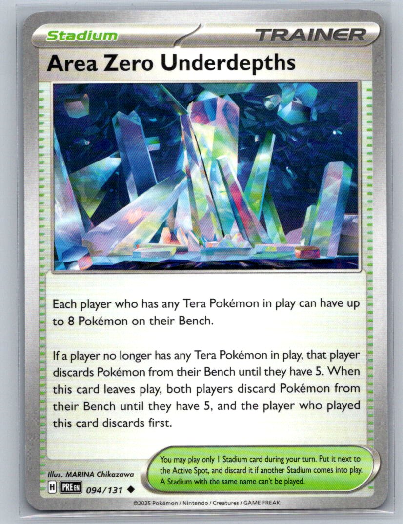 Area Zero Underdepths Uncommon SV: Prismatic Evolutions 094/131 NM