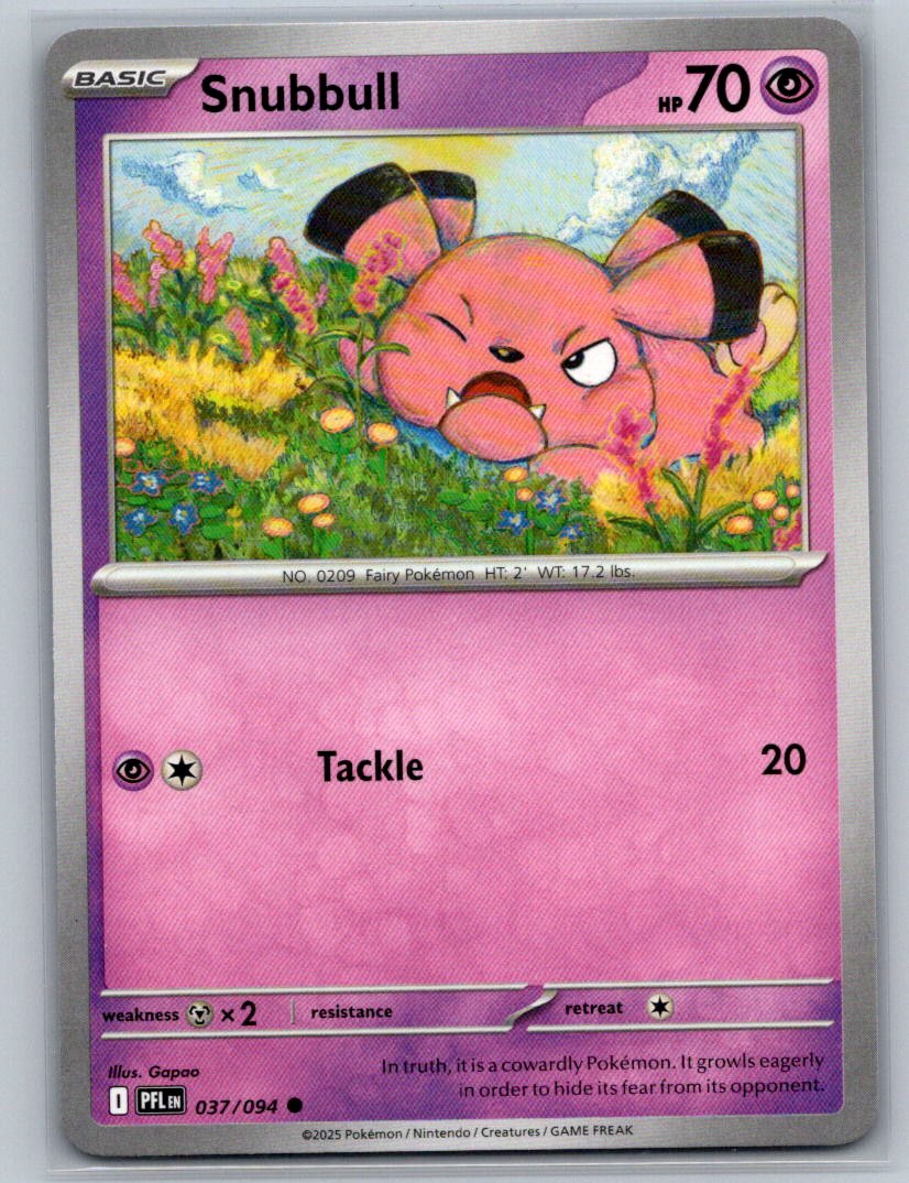 Snubbull Common ME02: Phantasmal Flames 037/094 NM