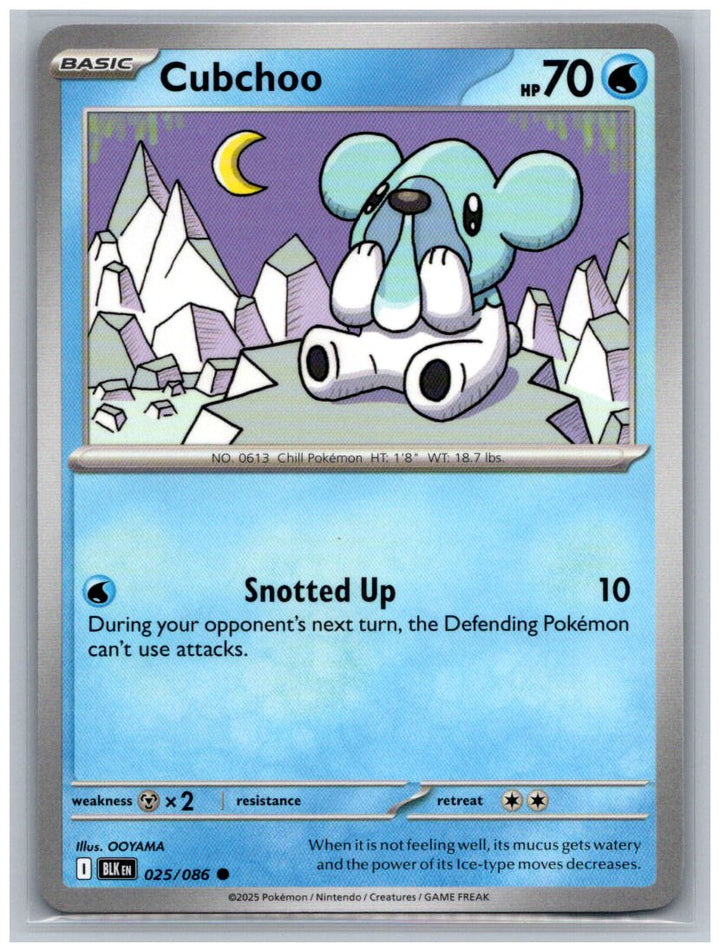 Cubchoo Common SV: Black Bolt 025/086 NM