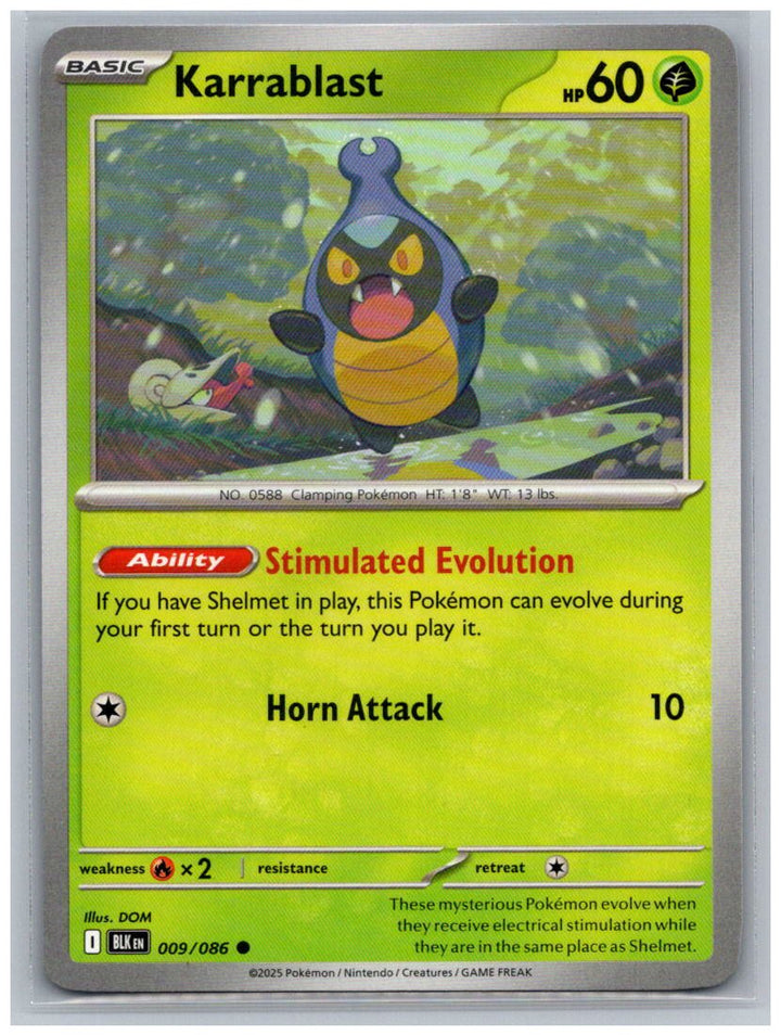 Karrablast Common SV: Black Bolt 009/086 NM