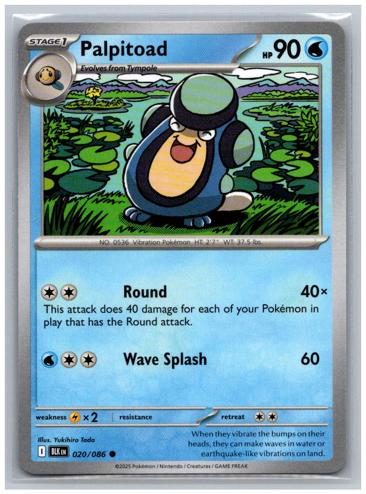 Palpitoad Common SV: Black Bolt 020/086 NM