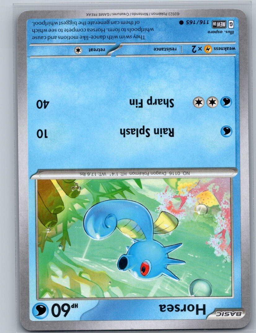 Horsea Common SV: Scarlet & Violet 151 116/165 NM