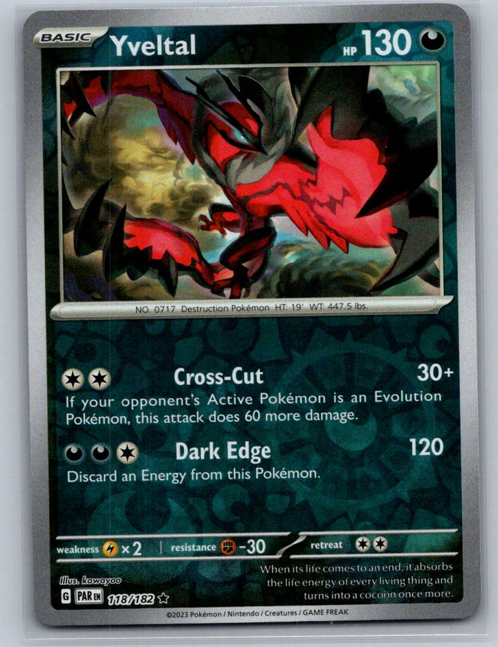 Yveltal Reverse Holo Holo Rare XY - Steam Siege 65/114 NM