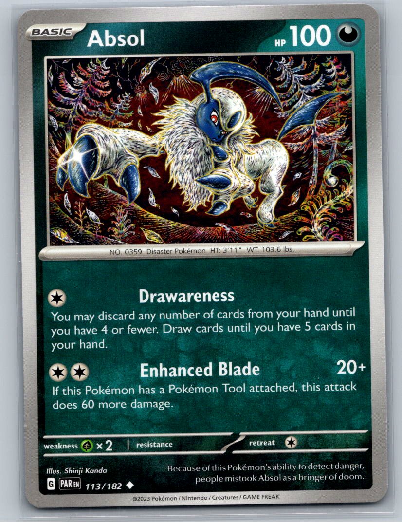 Absol Uncommon SV04: Paradox Rift 113/182 NM