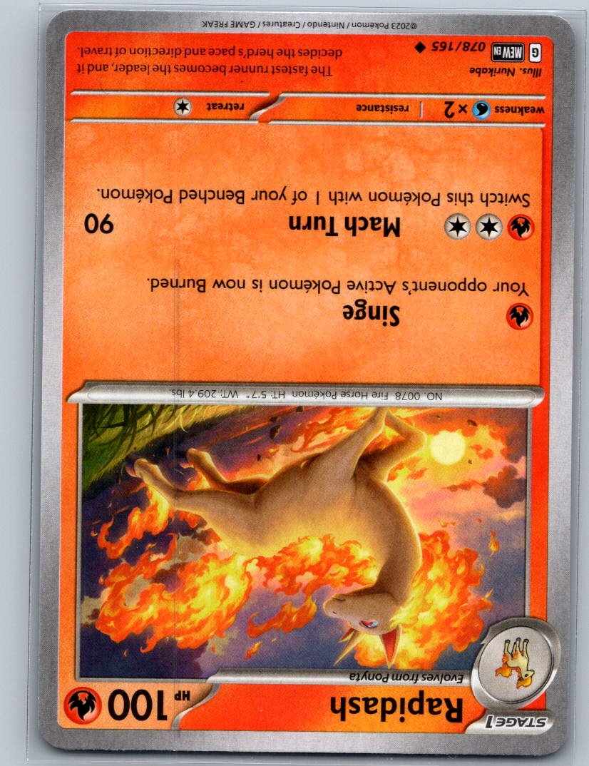 Rapidash Uncommon SV: Scarlet & Violet 151 078/165 NM