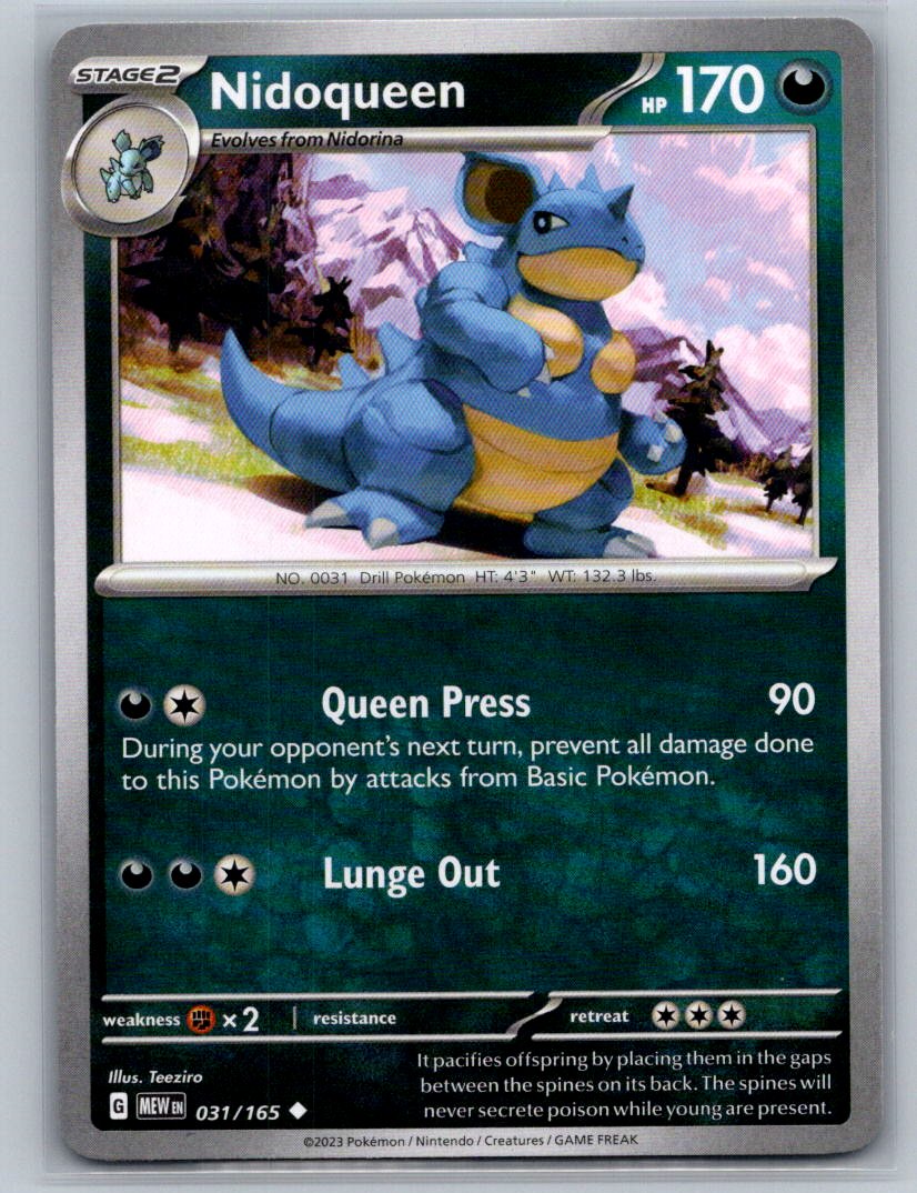 Nidoqueen Uncommon SV: Scarlet & Violet 151 031/165 NM