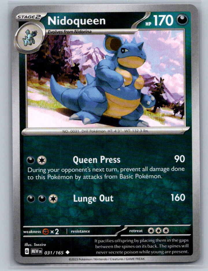 Nidoqueen Uncommon SV: Scarlet & Violet 151 031/165 NM