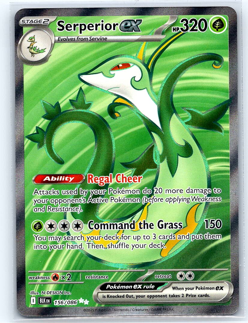Serperior ex Holo Ultra Rare SV: Black Bolt 156/086 NM