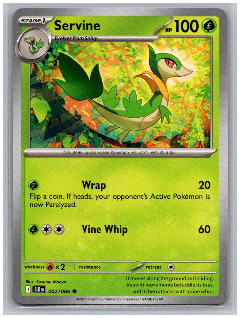 Servine Common SV: Black Bolt 002/086 NM