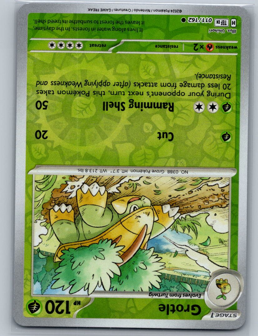Grotle - Reverse Holo Common SV05: Temporal Forces 011/162 NM