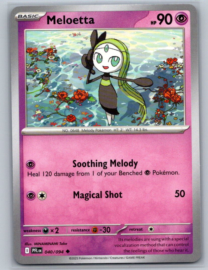 Meloetta Uncommon ME02: Phantasmal Flames 040/094 NM