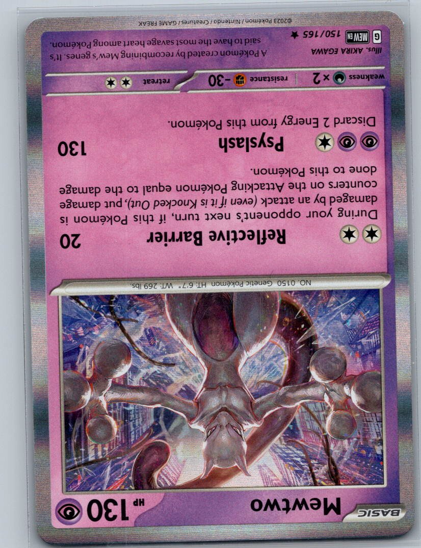 Mewtwo Holo Rare SV: Scarlet & Violet 151 150/165 NM