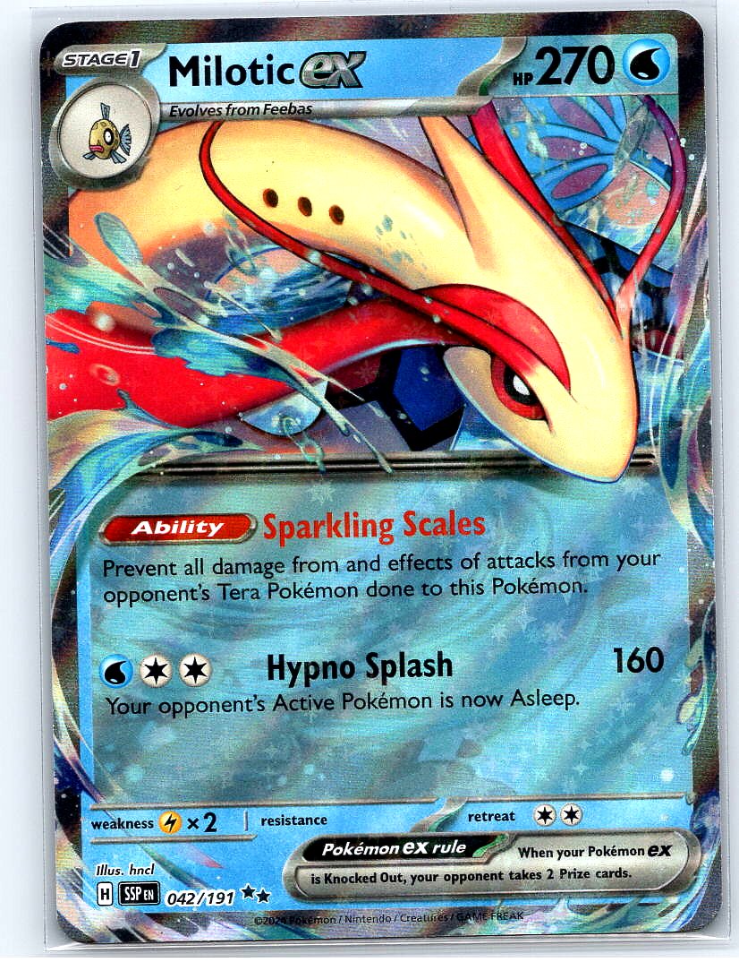 Milotic ex - Holo Double Rare SV08: Surging Sparks 042/191 NM