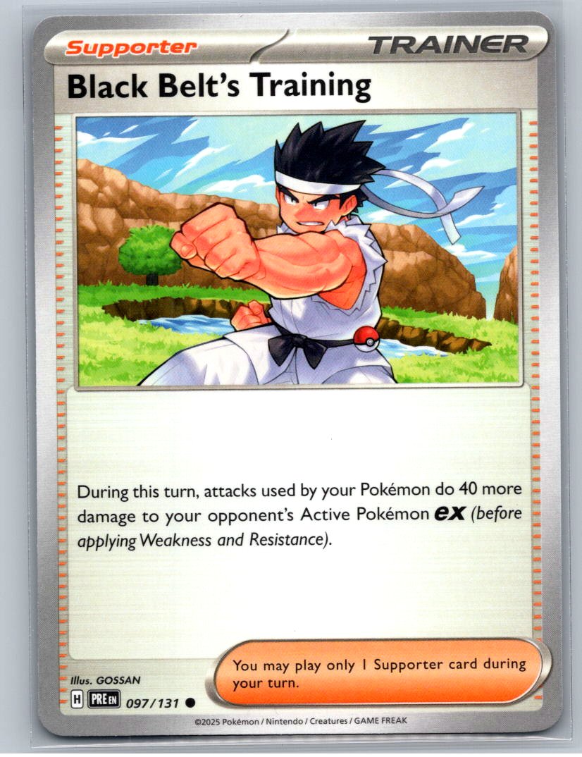 Black Belt's Training Common SV: Prismatic Evolutions 097/131 NM