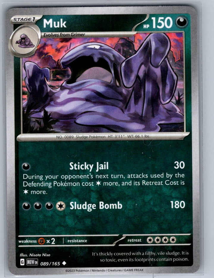Muk Uncommon SV: Scarlet & Violet 151 089/165 NM
