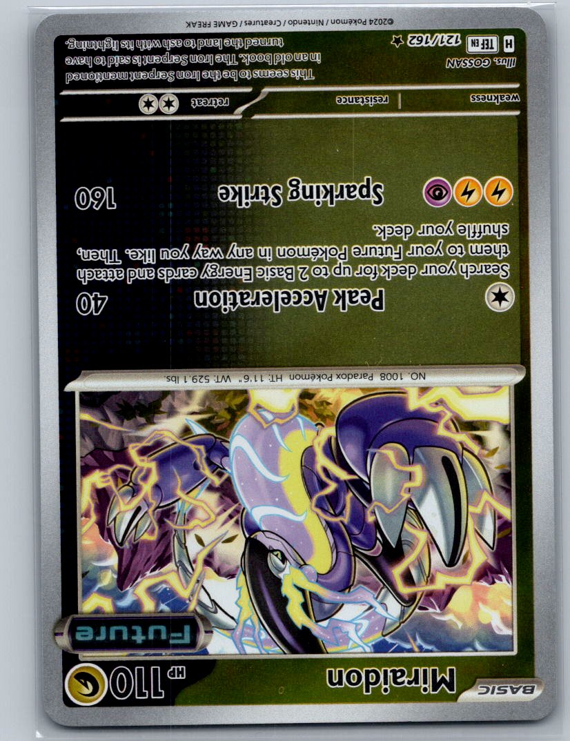 Miraidon Reverse Holo Rare SV05: Temporal Forces 121/162 NM