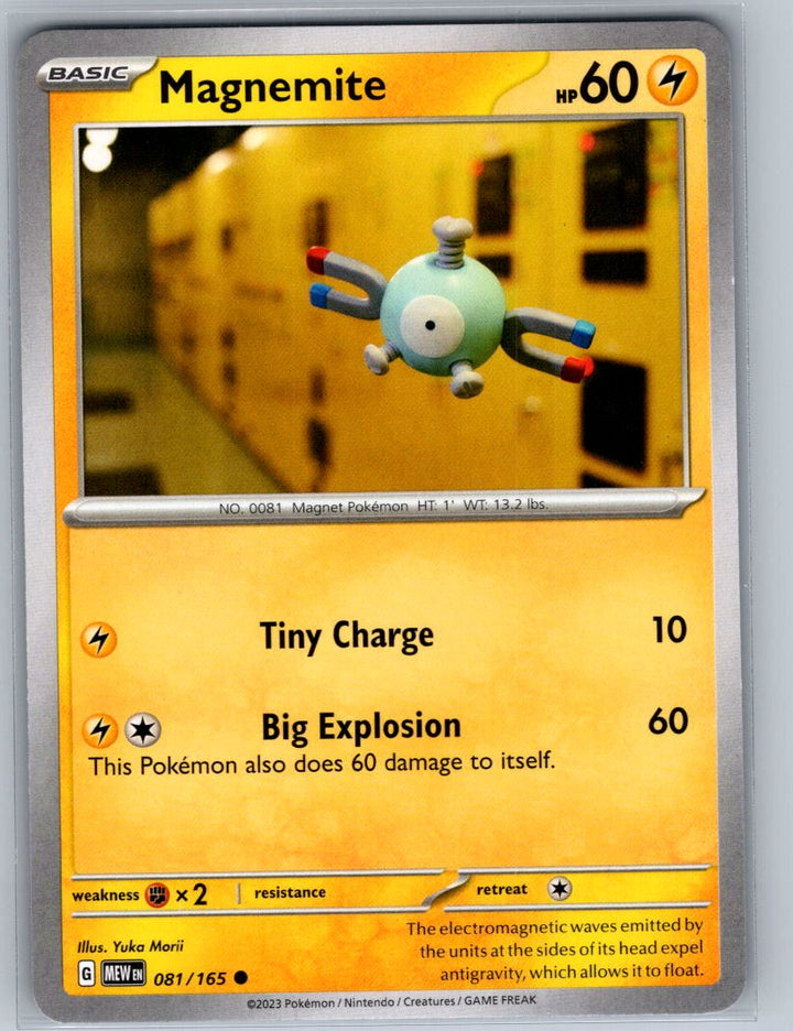Magnemite Common SV: Scarlet & Violet 151 081/165 NM