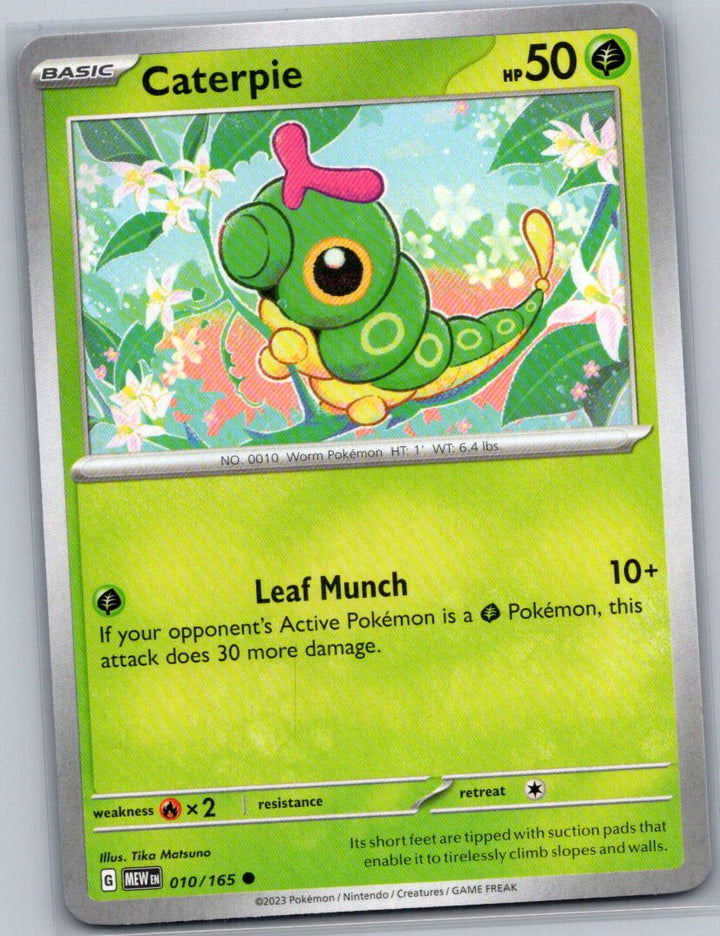 Caterpie Common SV: Scarlet & Violet 151 010/165 NM
