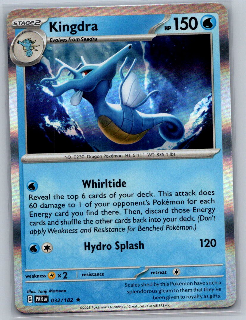 Kingdra Holo Rare SV04: Paradox Rift 032/182 NM