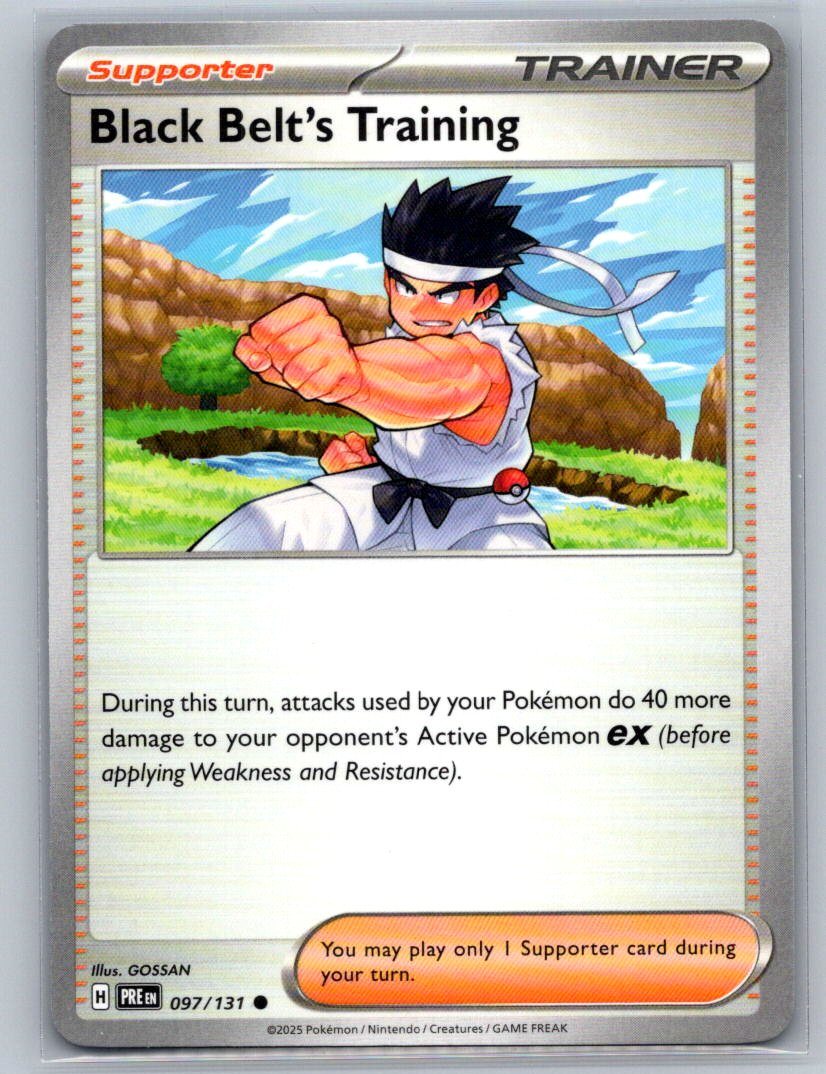 Black Belt's Training Common SV: Prismatic Evolutions 097/131 NM