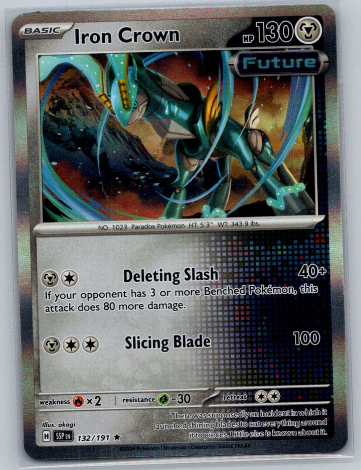 Iron Crown Holo Rare SV08: Surging Sparks 132/191 NM