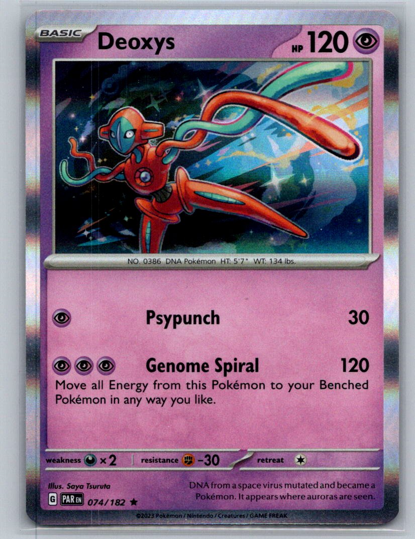 Deoxys Holo Rare SV04: Paradox Rift 074/182 NM