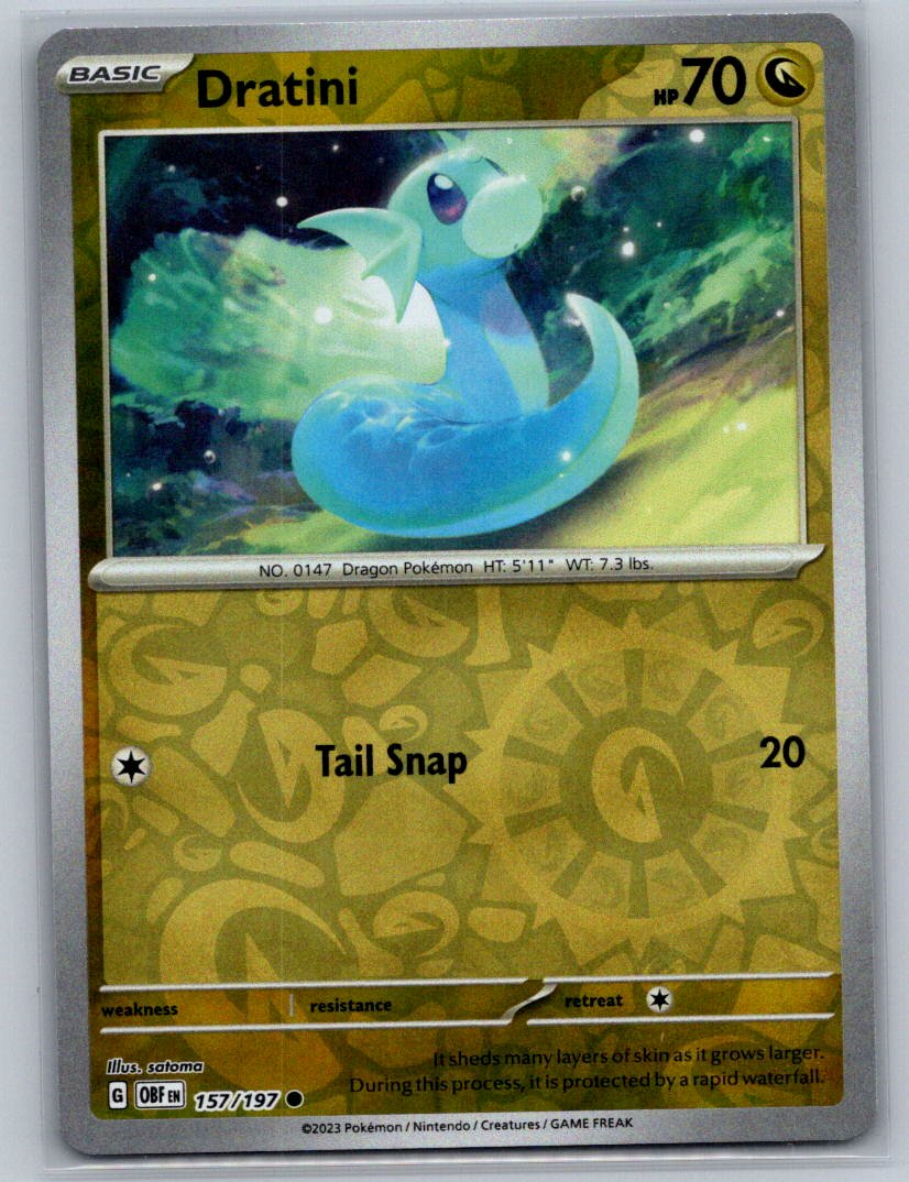 Dratini Common SV03: Obsidian Flames 157/197 NM