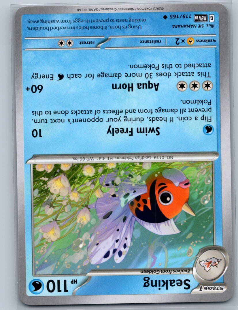 Seaking Uncommon SV: Scarlet & Violet 151 119/165 NM