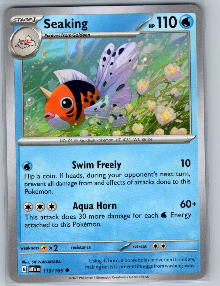 Seaking Uncommon SV: Scarlet & Violet 151 119/165 NM