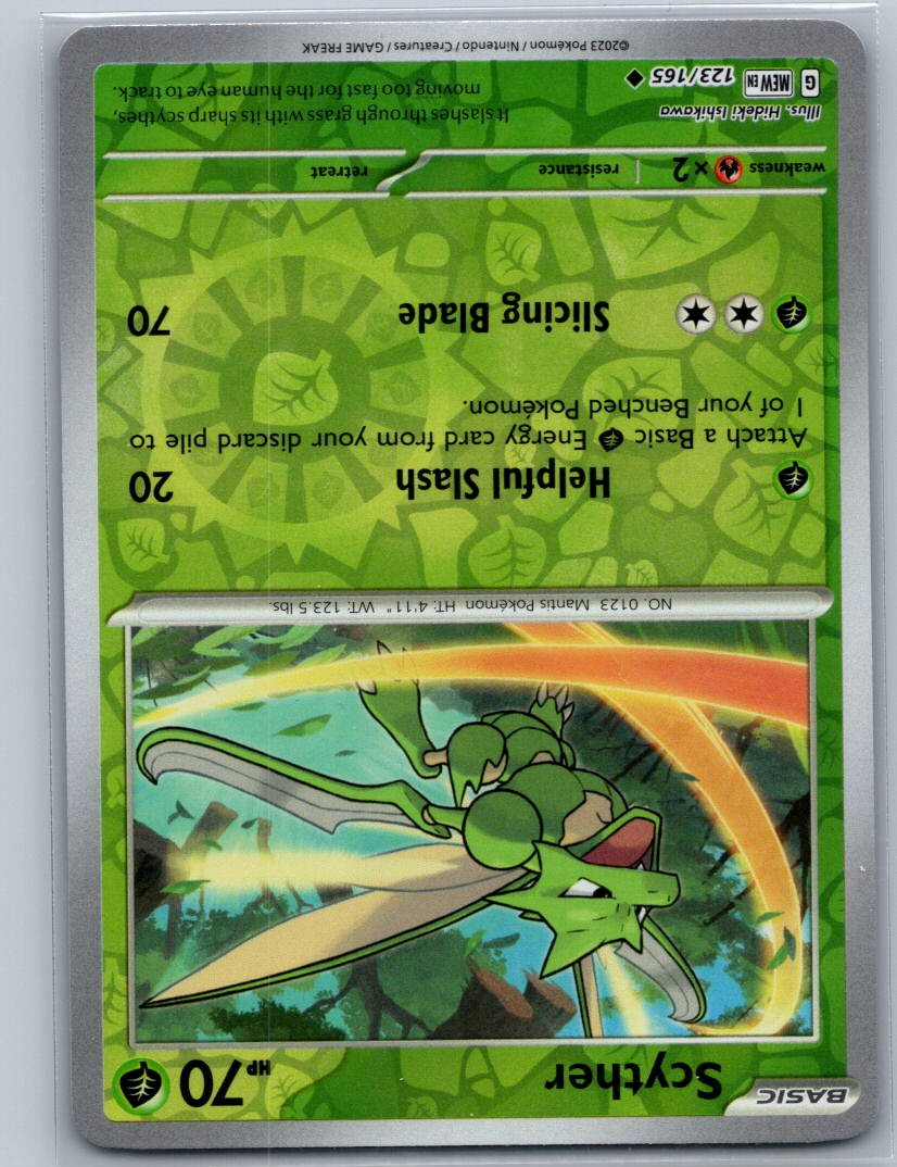 Scyther Uncommon SV: Scarlet & Violet 151 123/165 NM