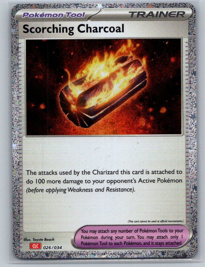 Scorching Charcoal Holo Classic Collection Trading Card Game Classic 026/034 NM