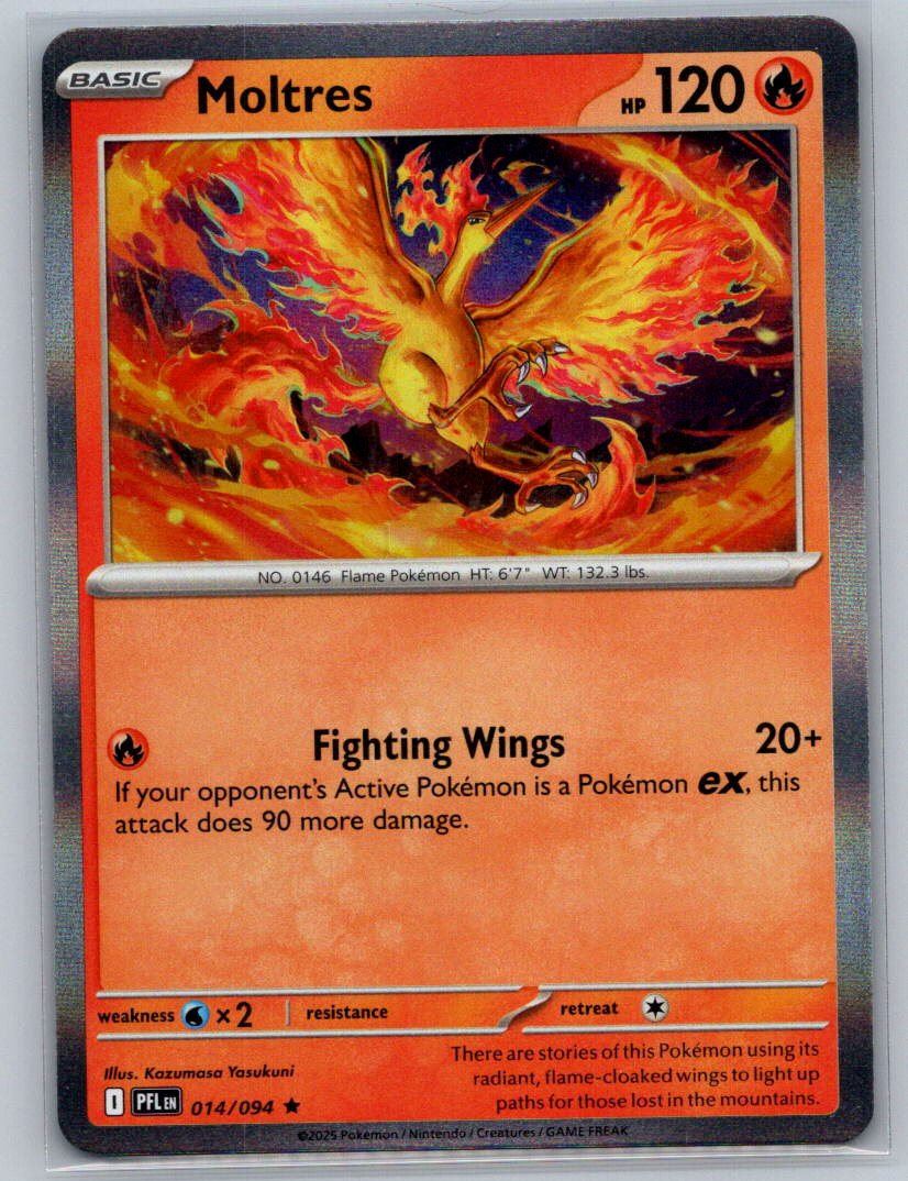 Moltres Holo Rare ME02: Phantasmal Flames 014/094 NM