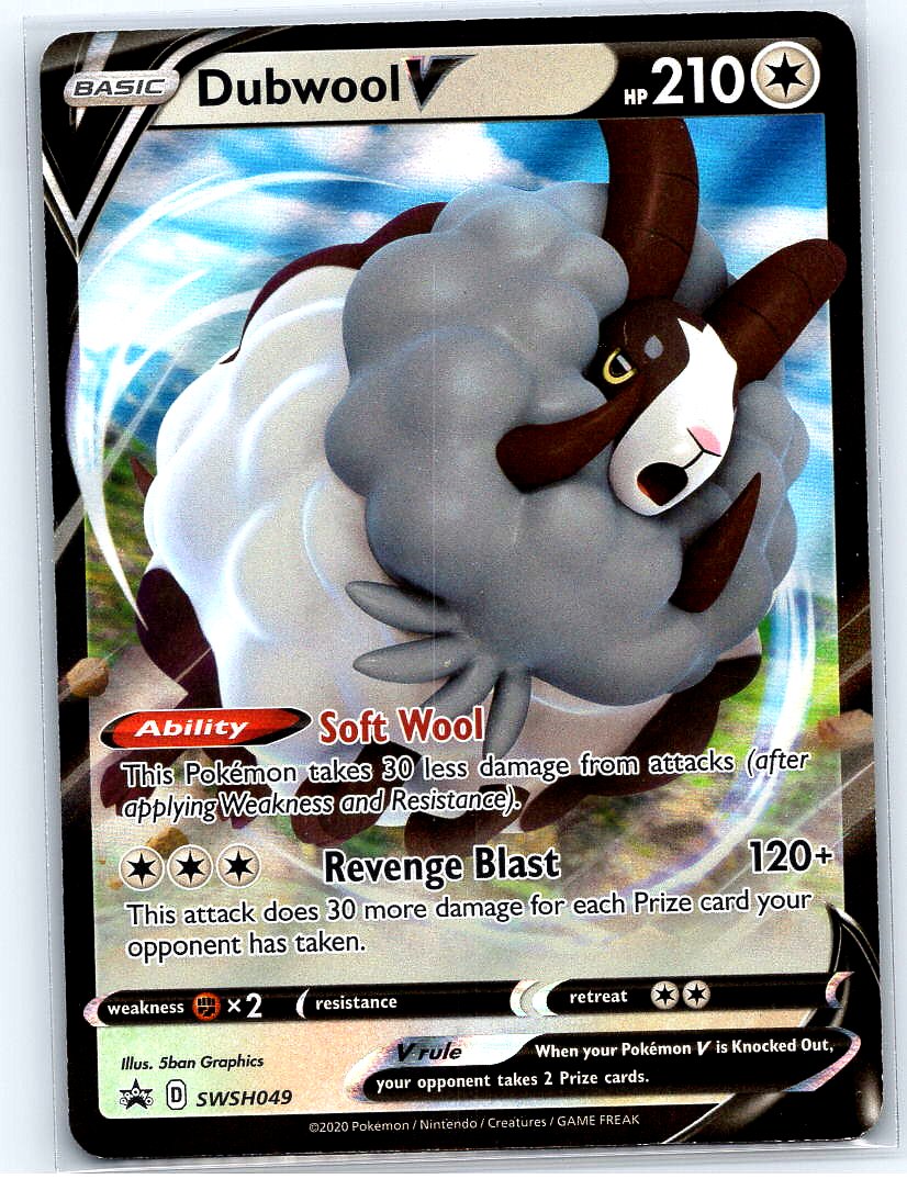Dubwool V Holo Promo SWSH: Sword & Shield Promo Cards SWSH049 NM