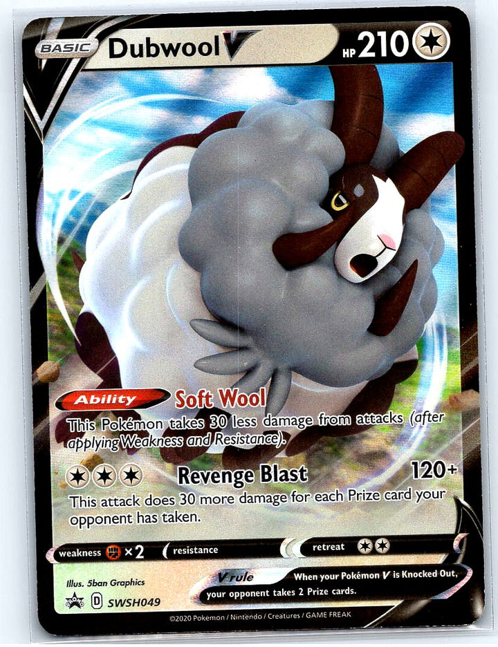 Dubwool V Holo Promo SWSH: Sword & Shield Promo Cards SWSH049 NM