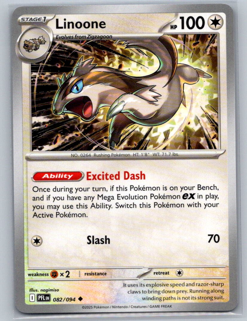 Linoone Uncommon ME02: Phantasmal Flames 082/094 NM