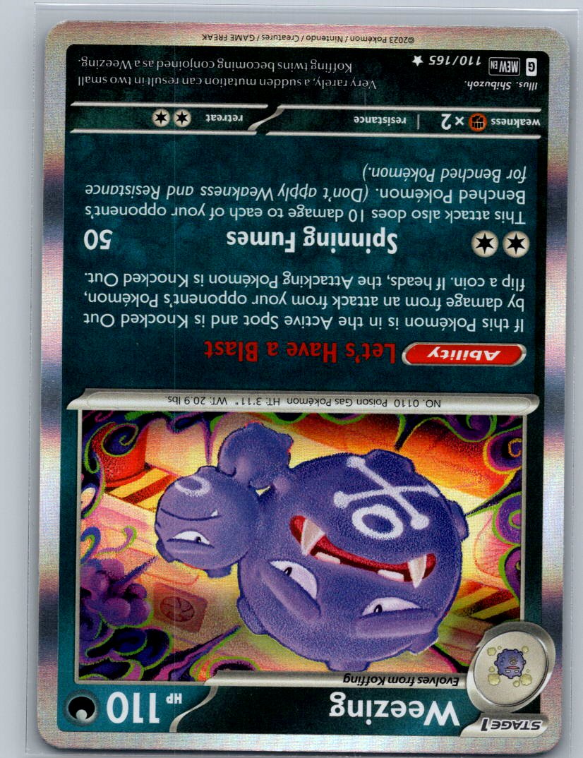 Weezing Holo Rare SV: Scarlet & Violet 151 110/165 NM