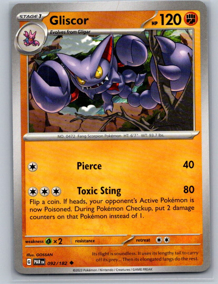 Gliscor Uncommon SV04: Paradox Rift 092/182 NM