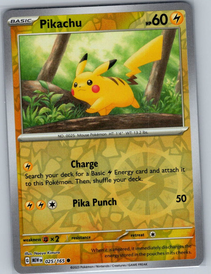 Pikachu Common SV: Scarlet & Violet 151 025/165 NM
