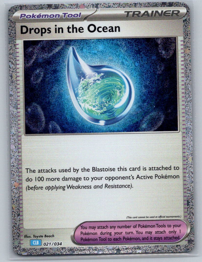 Drops in the Ocean Holo Classic Collection Trading Card Game Classic 021/034 NM