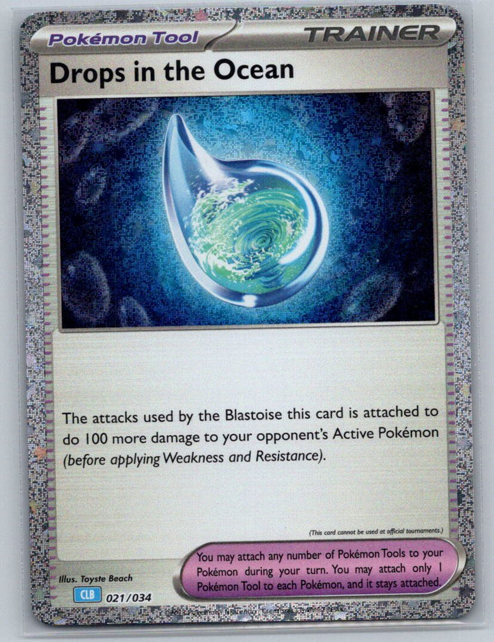 Drops in the Ocean Holo Classic Collection Trading Card Game Classic 021/034 NM
