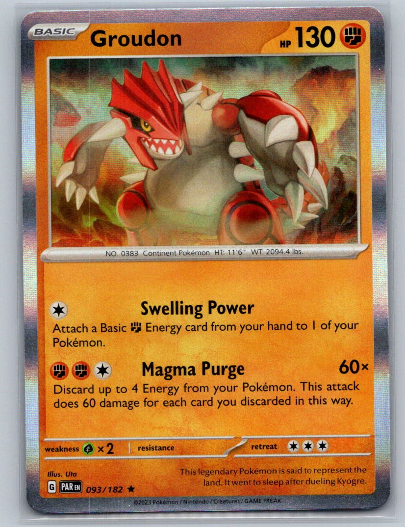 Groudon Rare Prize Pack Series Cards 093/182 NM