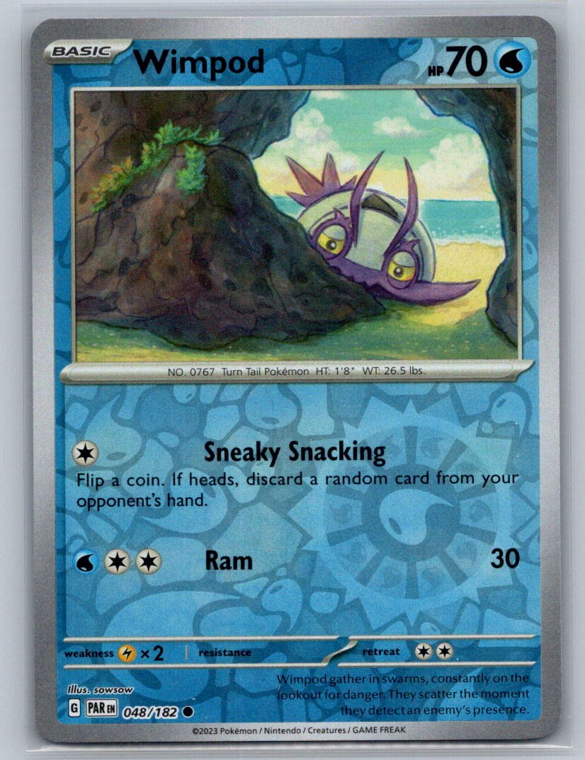 Wimpod - Reverse Holo Common SV04: Paradox Rift 048/182 NM