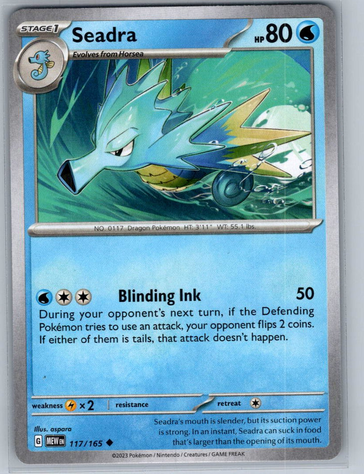 Seadra Uncommon SV: Scarlet & Violet 151 117/165 NM
