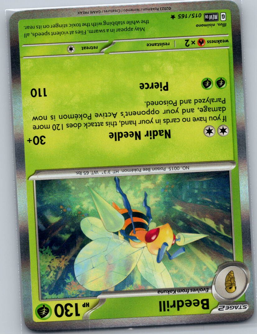 Beedrill Holo Rare SV: Scarlet & Violet 151 015/165 NM