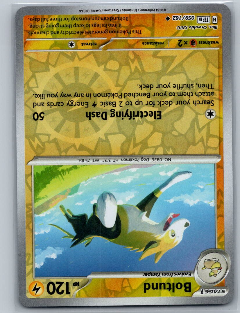 Boltund Reverse Holo Uncommon SV05: Temporal Forces 059/162 NM