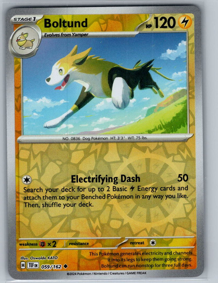 Boltund Reverse Holo Uncommon SV05: Temporal Forces 059/162 NM