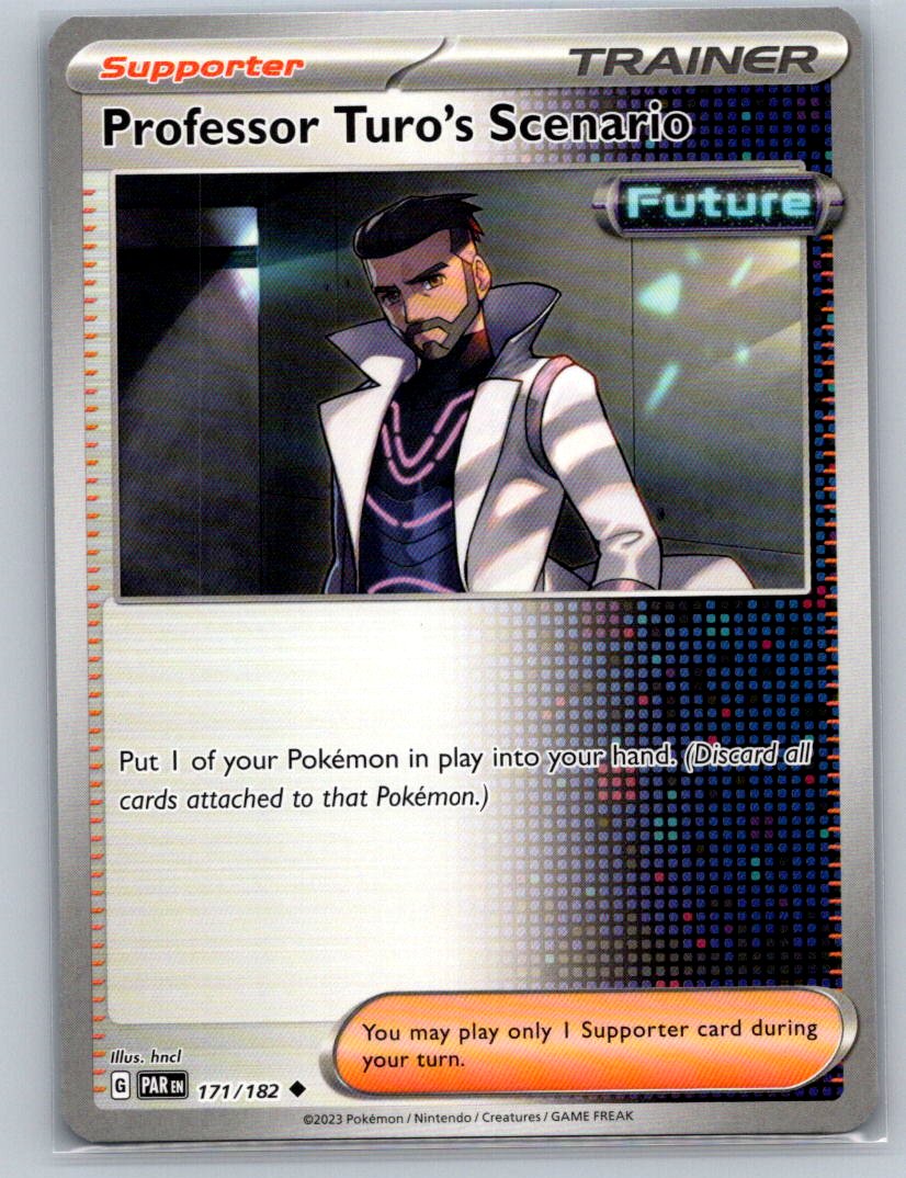 Professor Turo's Scenario Reverse Holo Uncommon SV04: Paradox Rift 171/182 NM