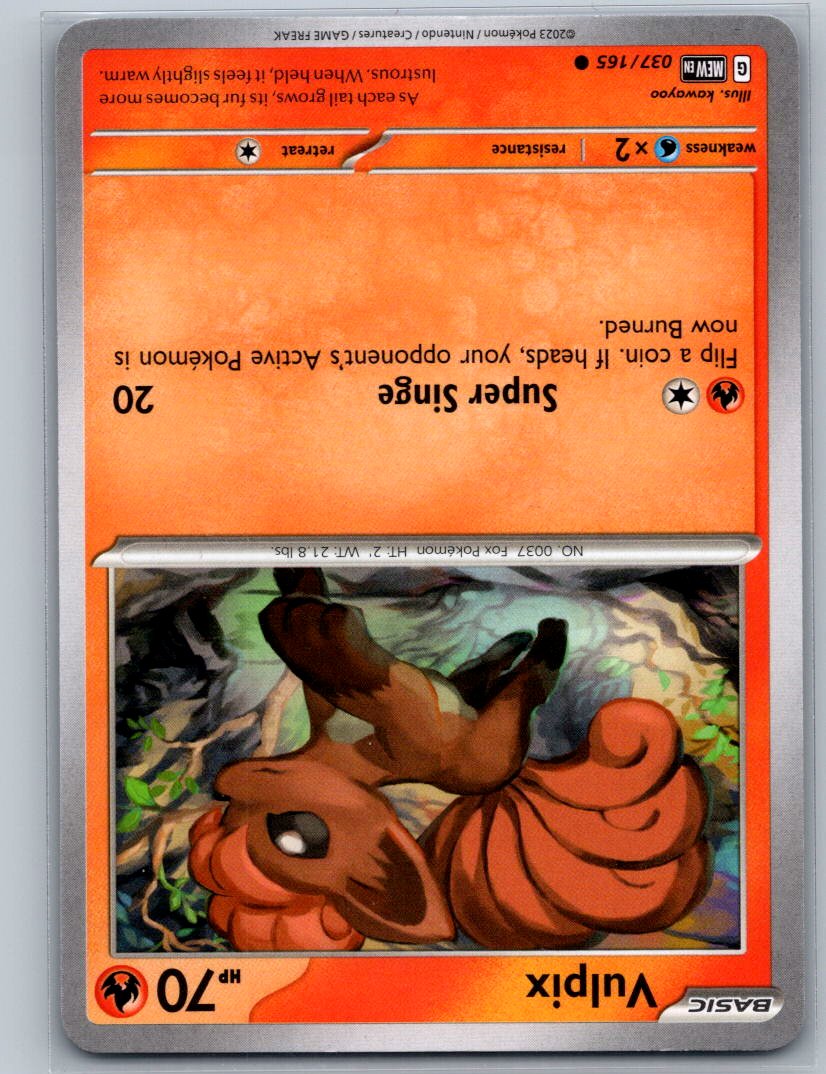 Vulpix Common SV: Scarlet & Violet 151 037/165 NM